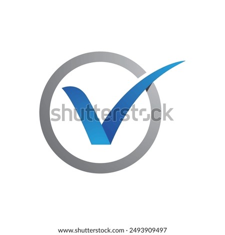 V Letter Logo Template vector icon illustration