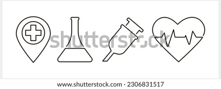 Medicine icon isolated. Sketch clipart Vector stock stock illustration. EPS 10