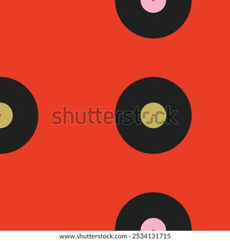 Vynil. Musical poster for your design. Music design elements for card, invitation, flyer. Music cover. Music background vector illustration. Vinyl records.