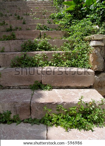 old stone steps