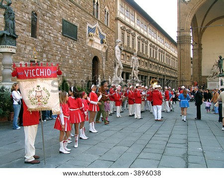 A medieval parade in Florence