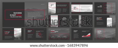 Modern powerpoint presentation template. Modern keynote presentation background, brochure cover design, website slider, landing page, annual report, company profile, brand guidelines, facebook banner.