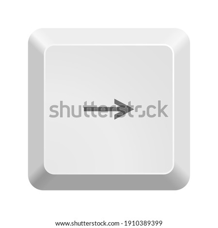 Button with right arrow symbol . Icon Vector Illustration.