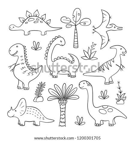 Dinosaur Outline | Free download on ClipArtMag