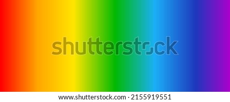 Optical light spectrum. Rainbow gradient background. Electromagnetic visible color spectrum for human eye. Color scheme from infrared to ultraviolet. Vector illustration.