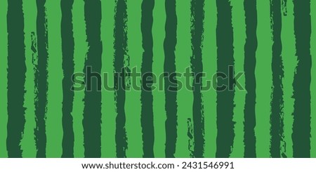 Watermelon skin striped seamless pattern. Watermelon peel background. Fruit summer texture. Green abstract striped seamless pattern. Vector illustration.