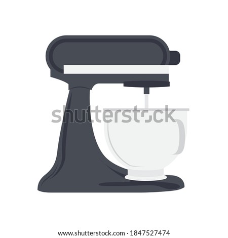 Stand Food Mixer, Kitchen Mixer, Making Mixer, Electric Food Mixer, Food Processor, Kitchen  Gadget, Vector Illustration Background