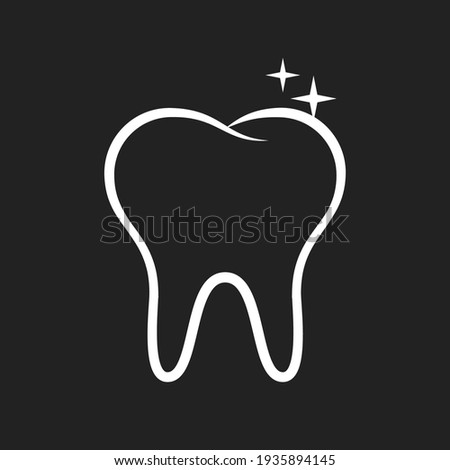 Brush Your Teeth, Teeth Brushing, Dental Brushing, Dental Hygiene, Hygienist, Dental Office Logo, Dental School Graphic, Vector Illustration Background	 Foto d'archivio © 