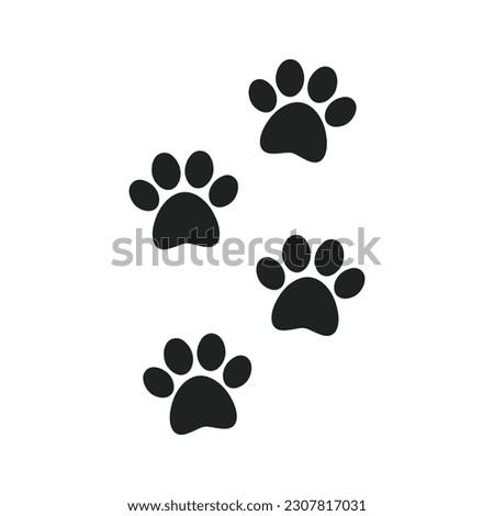 Paw Print, Dog Paw, Paw Icon, Paw Vector, Dog Print, Pet Clinic Wallpaper, Vector Illustration Background