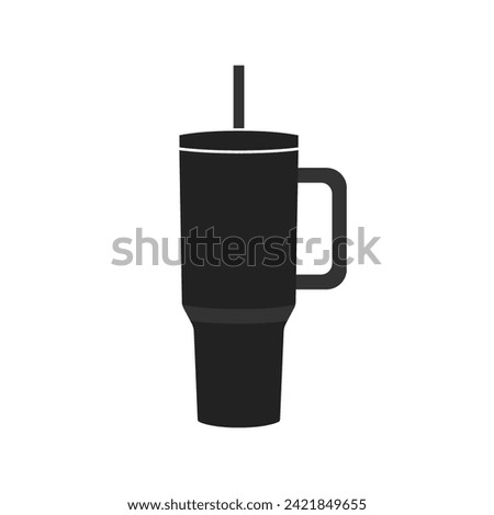 Water Bottle Mug, Water Bottle Vector, Trendy Bottle, Tumbler Icon, Coffee Tumbler, Bottle Vector Illustration