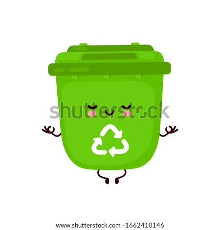 Similar – Image, Stock Photo Litter bin with funny saying in pedestrian zone