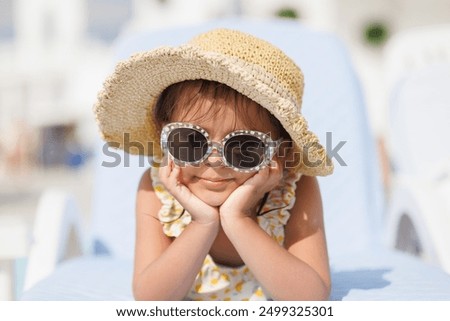 Similar – Image, Stock Photo Child with sunglasses