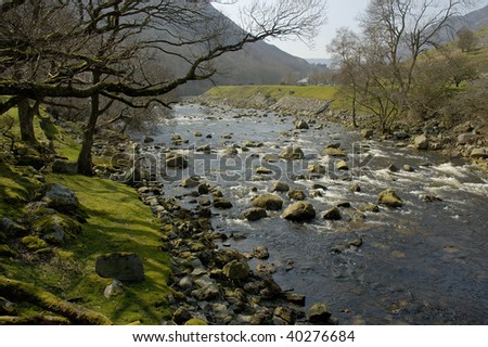 River Elan and Elan Valley Visitor Center, Rhayader, Wales