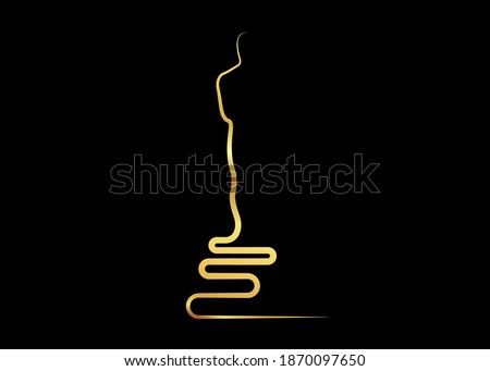 gold trophy icon isolated on black background. Golden Academy award icon. Films and cinema symbol prize concept. Vector Illustration isolated on black background 