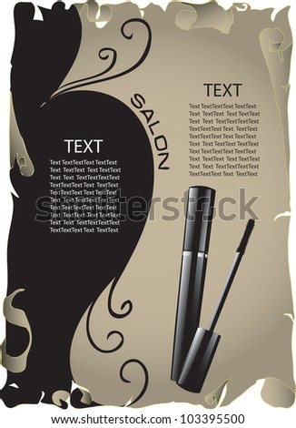 The concept of background information about the beauty salon. Vector illustration.