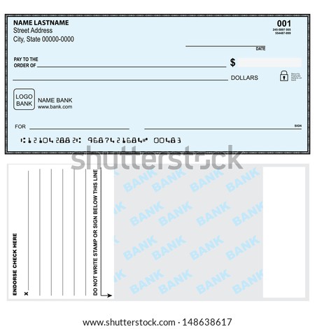 Option check first and second page. Vector illustration.