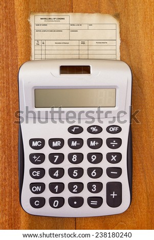 Calculator on the old form accounts for payment.