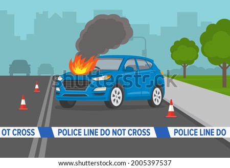 Similar – Image, Stock Photo British warning of hot air.