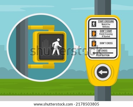 Similar – Image, Stock Photo the pedestrian lights are red