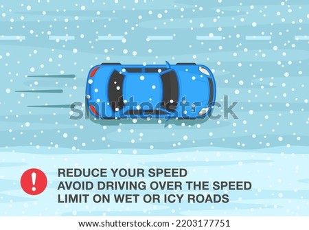 Similar – Image, Stock Photo slippery snow covered road in a forest area