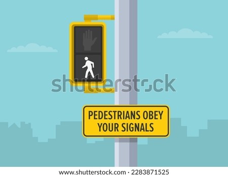 Similar – Image, Stock Photo the pedestrian lights are red