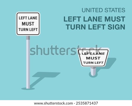 Traffic regulation rules. Isolated United States 