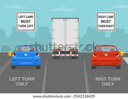 Safe driving tips and traffic regulation rules. United States 