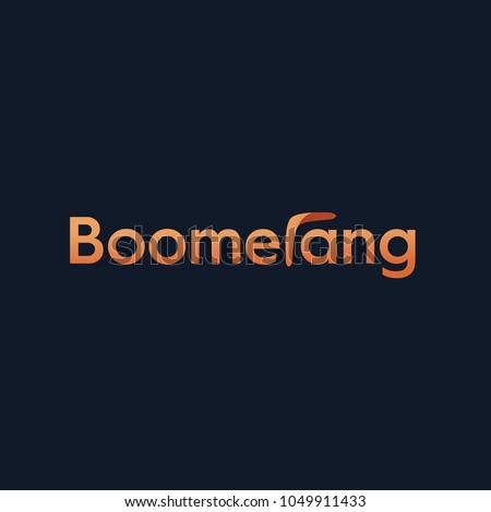 boomerang logo vector