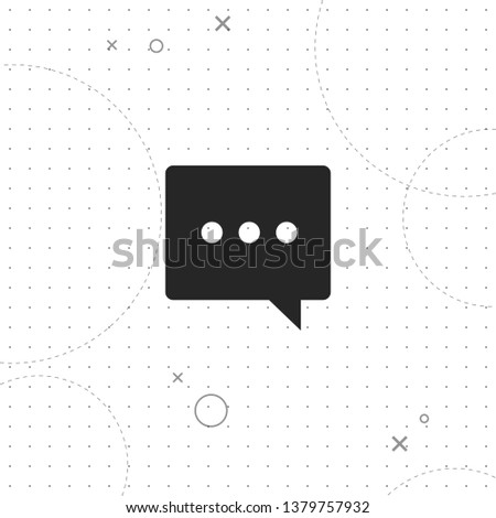 Sms, messege, vector best flat icon on texture background , EPS 10