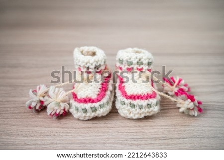 Similar – Image, Stock Photo handmade wollen socks