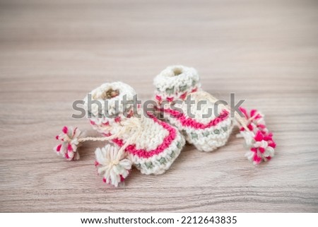 Similar – Image, Stock Photo handmade wollen socks