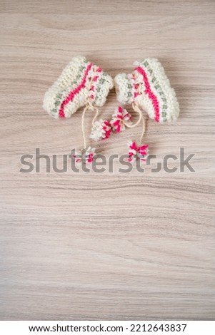 Similar – Image, Stock Photo handmade wollen socks