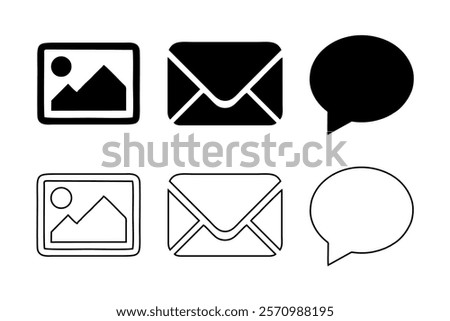 Gmail icon. Design gallery image thumbnail symbol icon vector,message Vector messages-icons for design