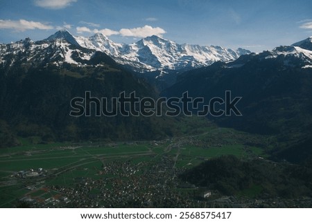 Similar – Image, Stock Photo Interlaken from above