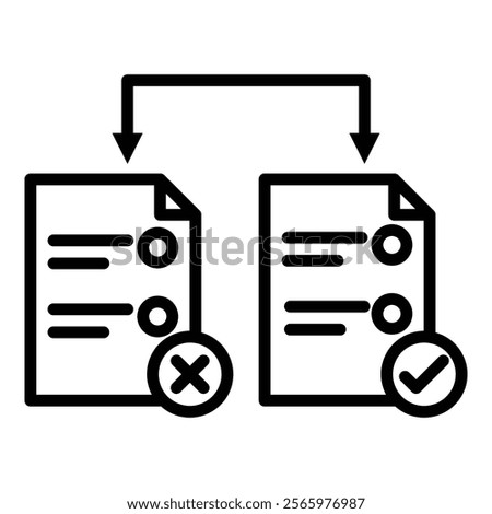 Comparison Simple Vector Icon Collection