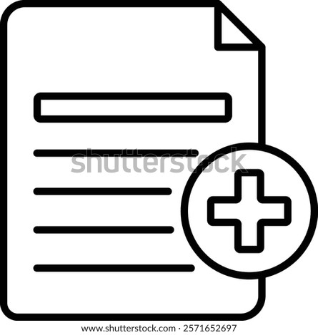 Add Notes vector icon. Can be used for printing, mobile and web applications.