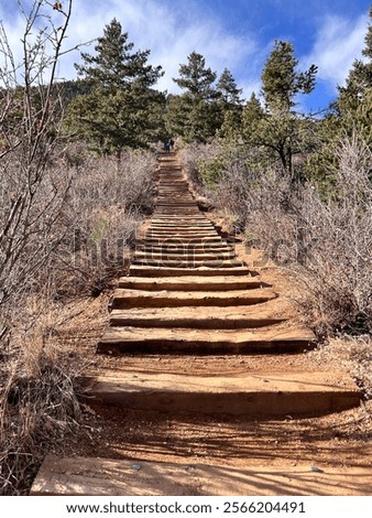 Similar – Foto Bild treppe vorher. Baustelle