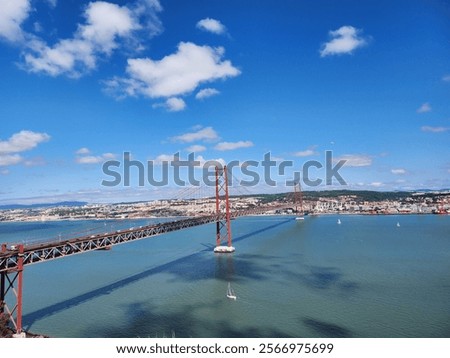 Similar – Image, Stock Photo April 25 bridge in Lisbon