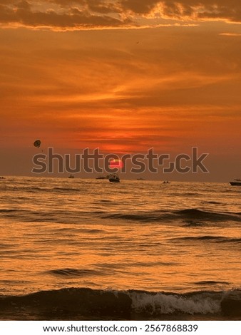 Similar – Foto Bild Überwältigt von Himmel, Meer und Wind