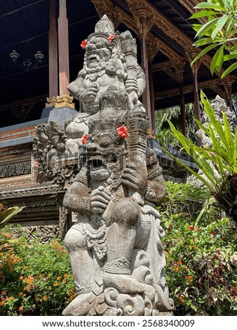 Similar – Image, Stock Photo Stone statues near ancient temple