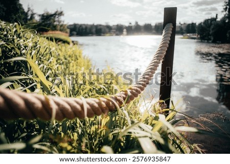 Similar – Image, Stock Photo autumn rope Environment