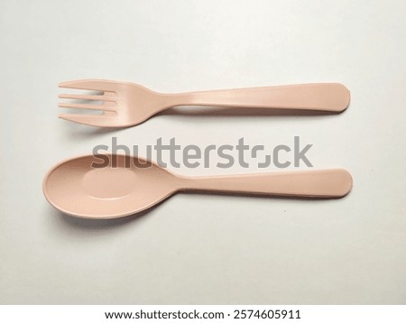 Similar – Image, Stock Photo pink plastic scoop and cleaning brush on a yellow background