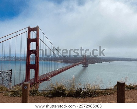 Similar – Image, Stock Photo Pointed gate with view of arcades