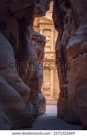 Similar – Image, Stock Photo View between the canyon of houses from the island La Gorée to Dakar