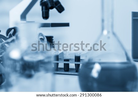 Micro tubes with biological samples in laboratory for DNA analysis.
