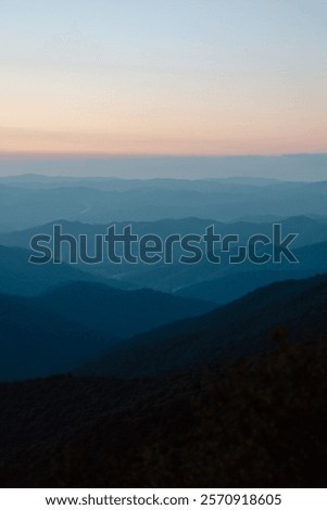 Similar – Image, Stock Photo Mountain ridge under blue cloudy sky