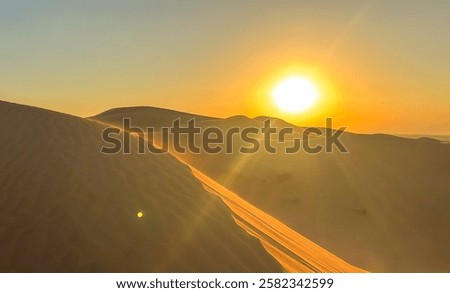 Similar – Image, Stock Photo Sunset Sun Shine Above Sea. Natural Sunrise Sky Warm Colors Over Ripple Sea. Ocean Water Foam Splashes Washing Sandy Beach