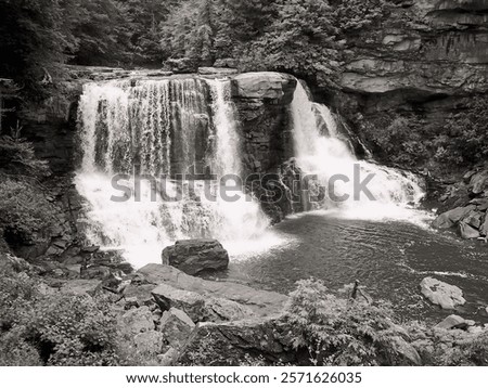 Similar – Image, Stock Photo Hiking in the Blackwater Valley