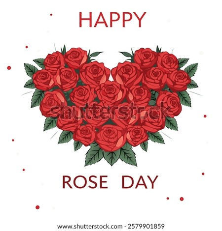 Happy Rose day vector art