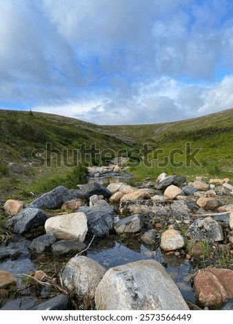 Image, Stock Photo Small river in the Winter